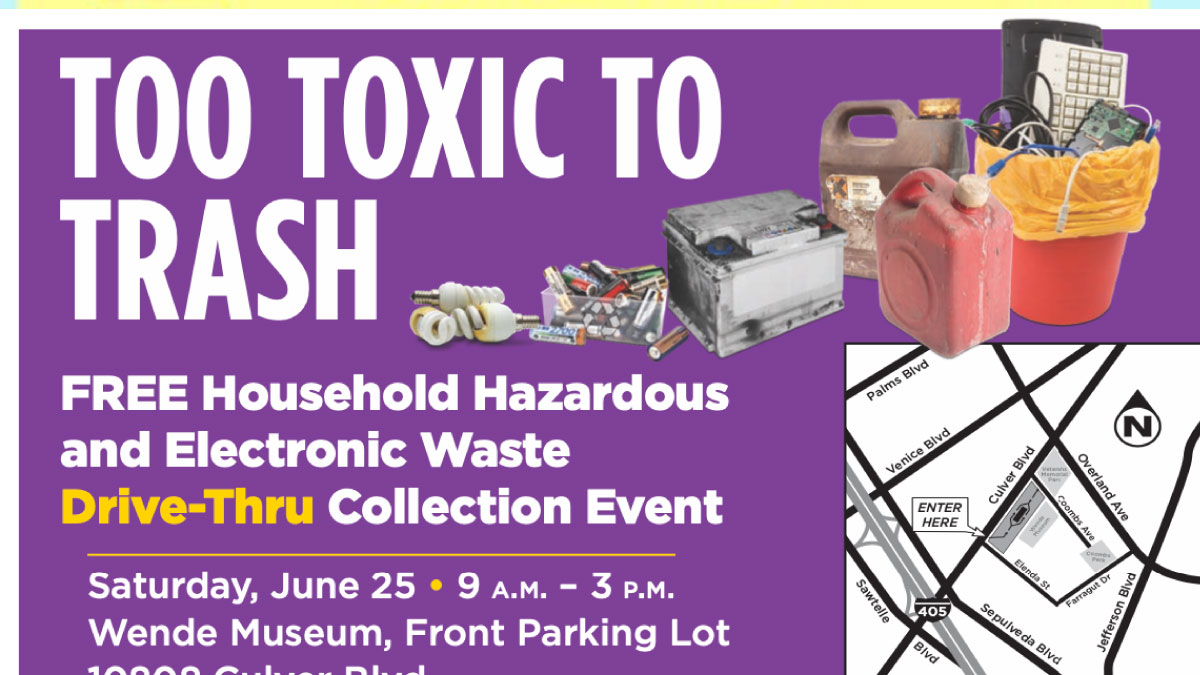 Today Free Household Hazardous And Electronic Waste Drive Thru