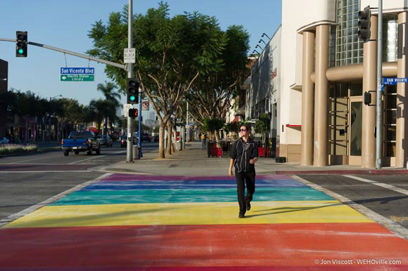 West Hollywood Rainbow Crosswalk