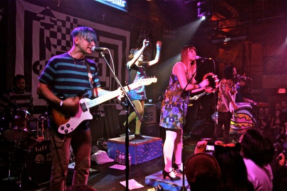 Tilly and the Wall performing at the Troubadour. (Photo by Faye Duhamel)
