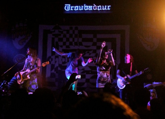 Tilly and the Wall perform at the Troubadour (Photo by Faye Duhamel)