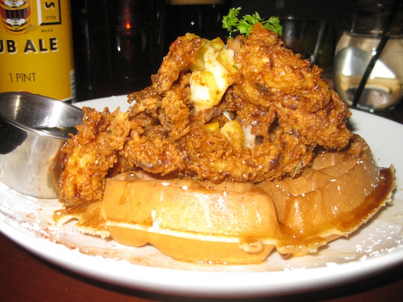 Chickens and waffles at Fatty's