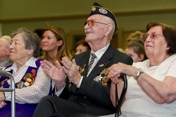 Russian-speaking veterans celebrate victory in Europe day