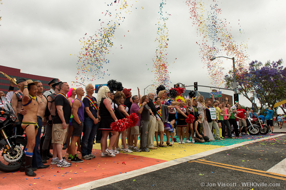 rainbow crosswalk dedication