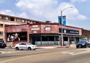8335 Melrose Ave. at Kings, vacant former location of Ed Hardy's General Store