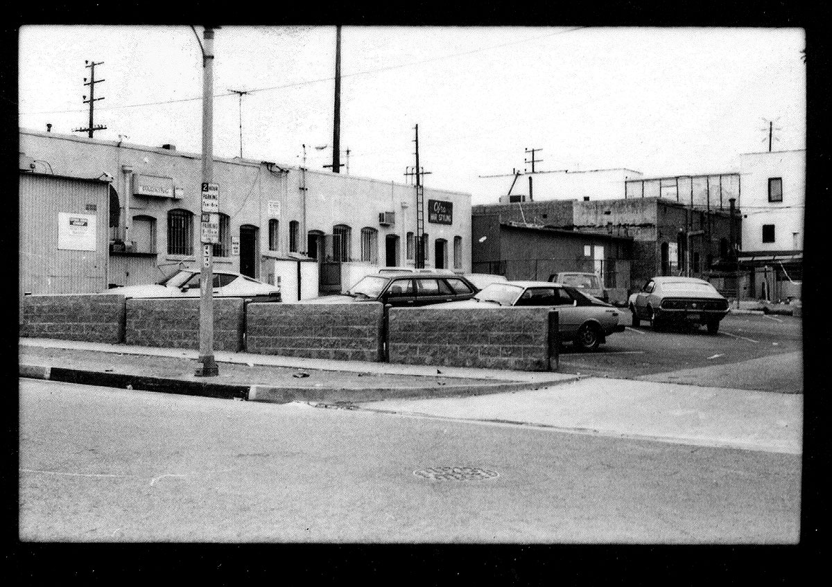 The alley and parking lot behind Gold Coast, where gay strangers got acquainted in 1982
