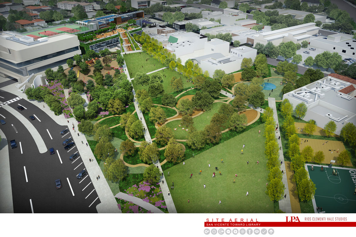 West Hollywood Park concept. LPA Inc.