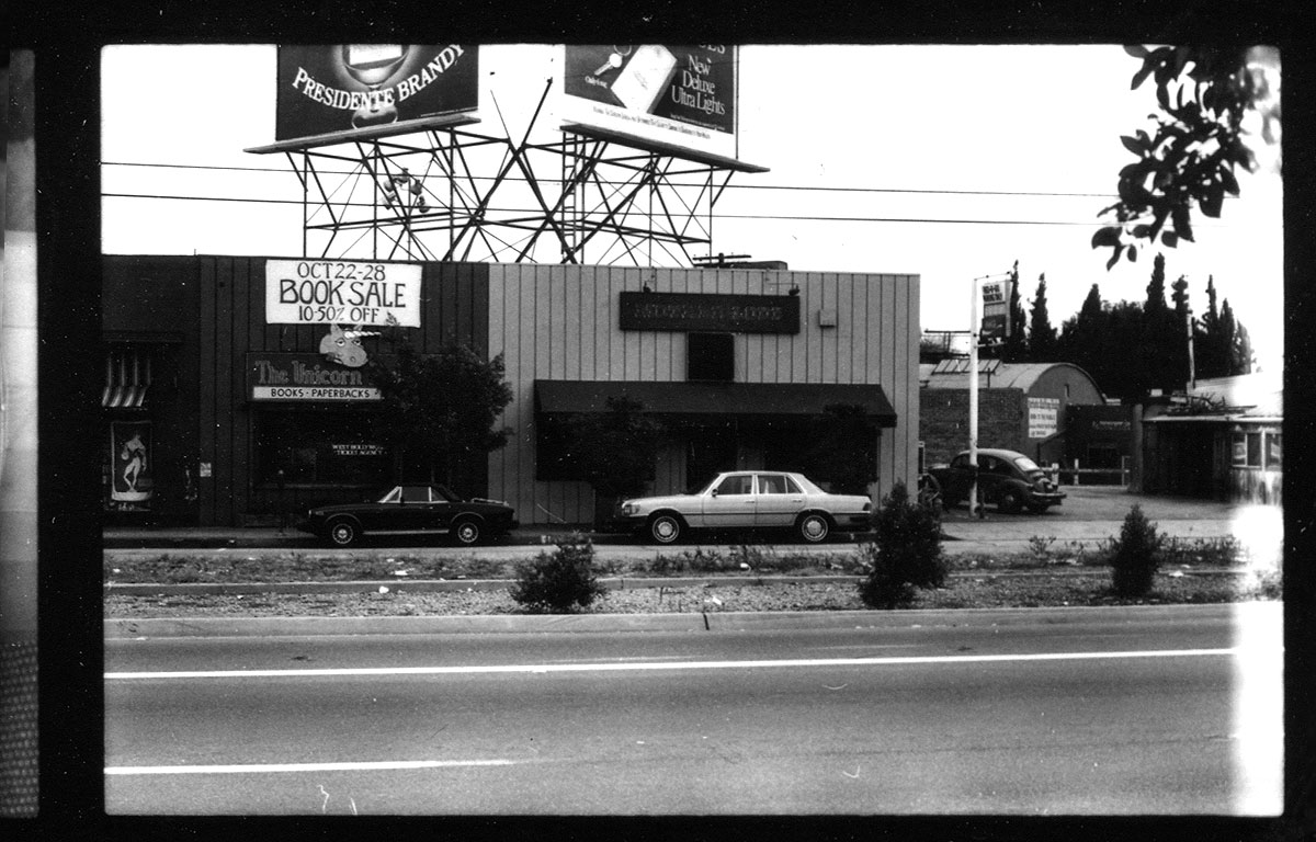 Motherlode, WeHo's other iconic gay "dive" bar, and Unicorn, the "adult" emporium, in 1982
