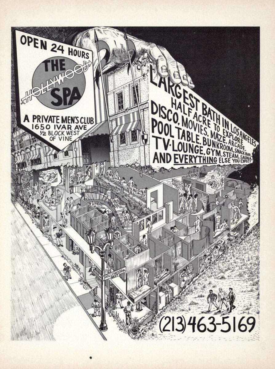 A Hollywood Spa poster from its glory years