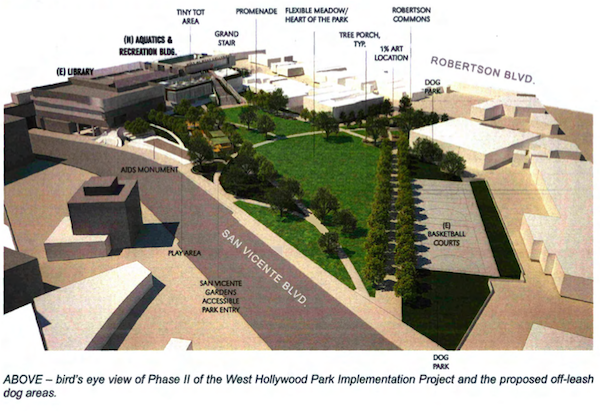 Overview of West Hollywood Park Design, LPA Inc.