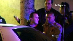 Harry Burkhart being arrested on Jan. 2, 2012 by West Hollywood deputies.