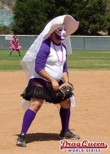 Playing ball at the Drag Queen World Series