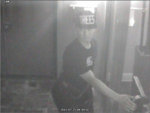Image of suspected mail thief.