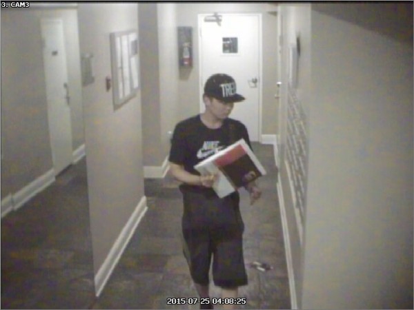 Image of suspected mail thief