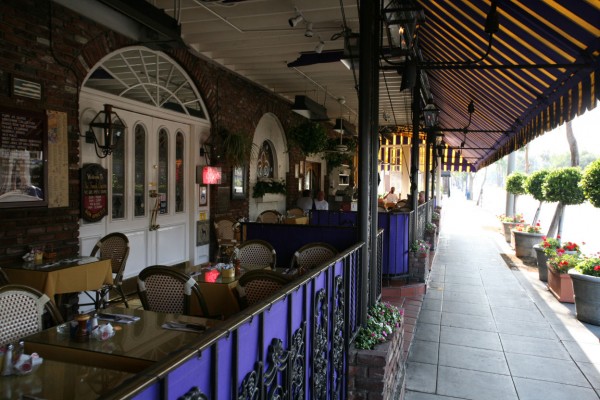 The French Quarter's outdoor dining area