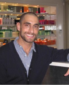 Adrian De Berardinis as a hair stylist