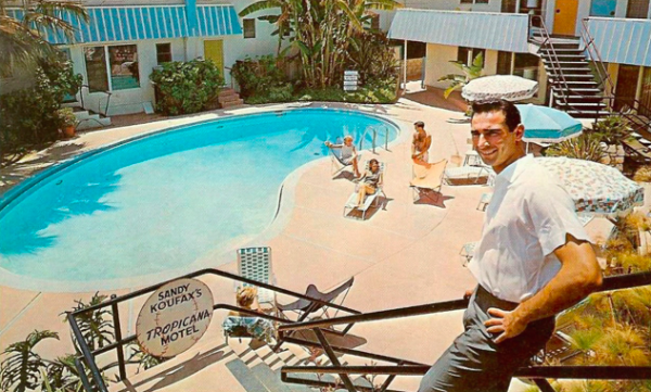Baseball Hall of Famer Sandy Koufax used his fame to attract new clientele to his Tropicana Motel on Santa Monica Boulevard.