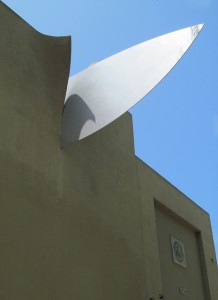 Claes Oldenburg's 'Knife' at 817 Hillsdale Ave.