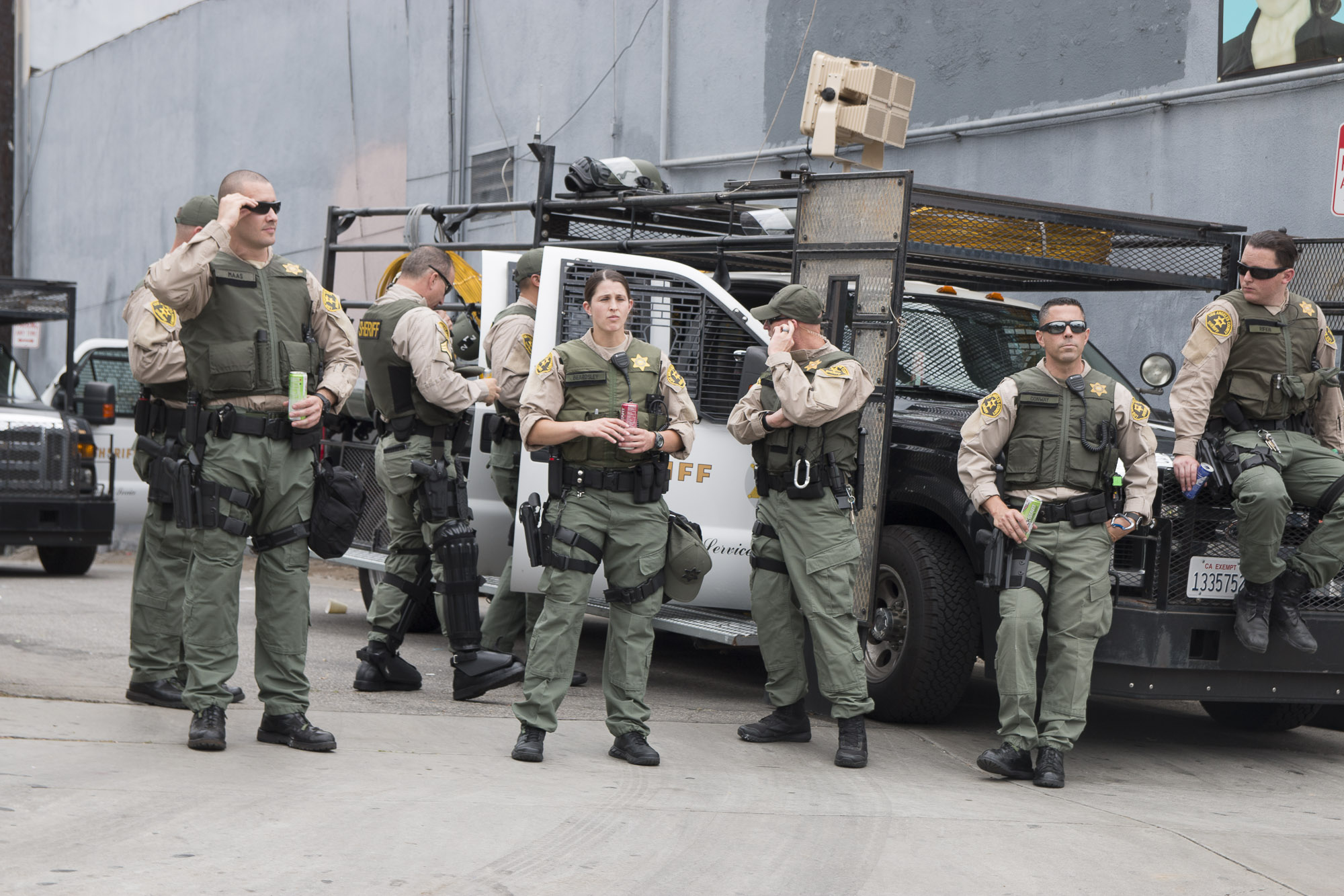 The L.A. County Sheriff's Department stepped up security for this year's Pride parade. (Photo by Derek Wear of Unikorn Photography)