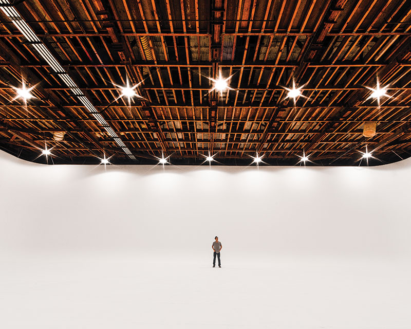 A vast studio at The Lot (Photo by Paolo Fortades) 