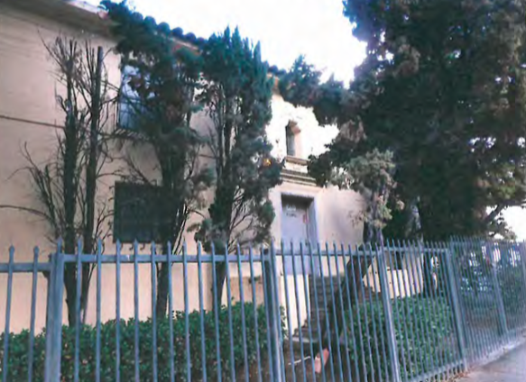 1051 Orange Grove Ave. is a two-story utility building in the Spanish Colonial Revival style built in 1929 by Southern California Edison and called the Fairfax Substation.