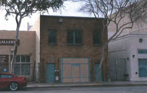 7508 Santa Monica Blvd. (the former David Hockney studio) is a two-story commercial building in the Commercial Brick Vernacular style built in 1923. It is one of a small number of commercial buildings from the 1920s remaining on Santa Monica Boulevard that were constructed as a direct result of the streetcar line.