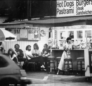 Linda Ronstadt at Irv's Burgers.