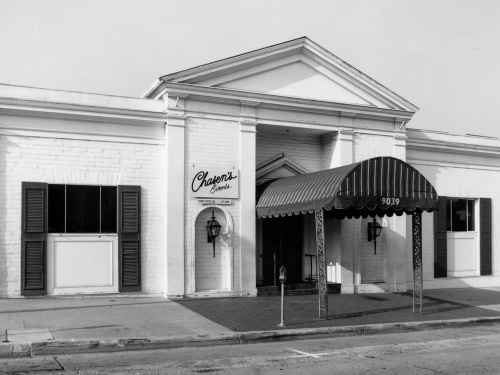 Chasen's restaurant, 9039 Beverly Blvd., designed by architect Paul Williams (Security Pacific Collection, L.A. Public Library