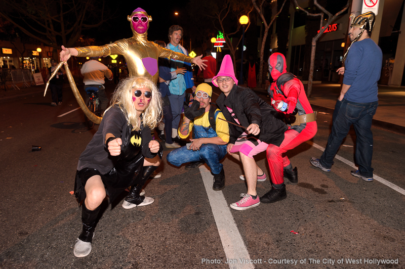 Colorful crazies at Carnaval. (Photo by Jon Viscott, courtesy of the City of West Hollywood).