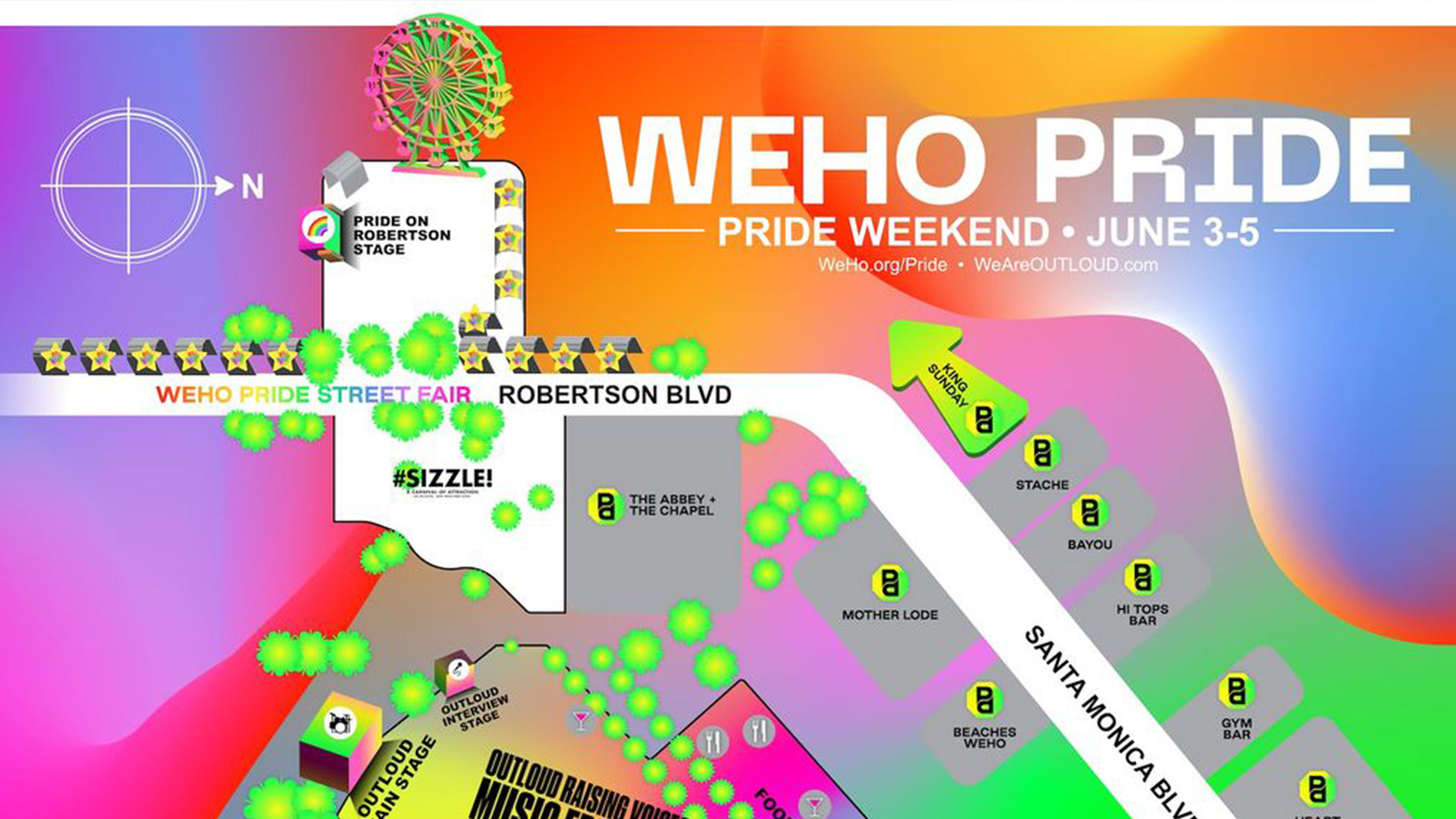 Check out the WeHo Pride map